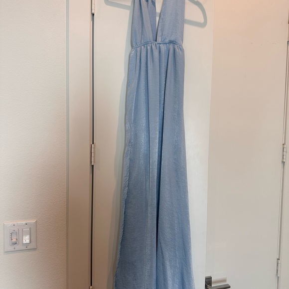 REVOLVE Light Blue Plunging V-Neck Maxi Dress - Picture 5 of 6